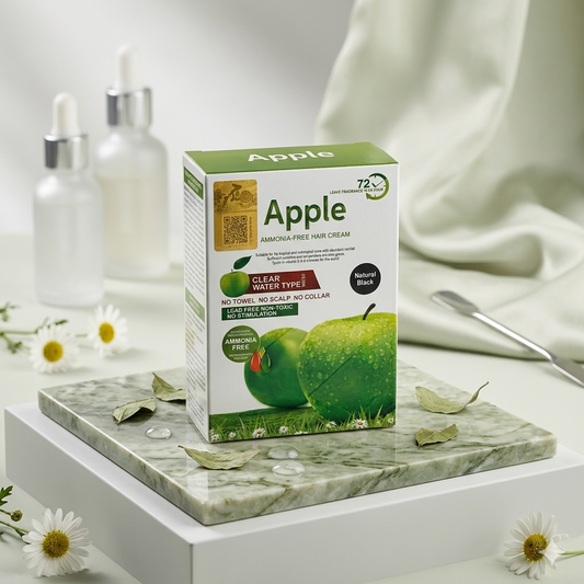 🖤✨ Apple Hair Color 96 Natural Black – Ammonia-Free Formula ✨🖤