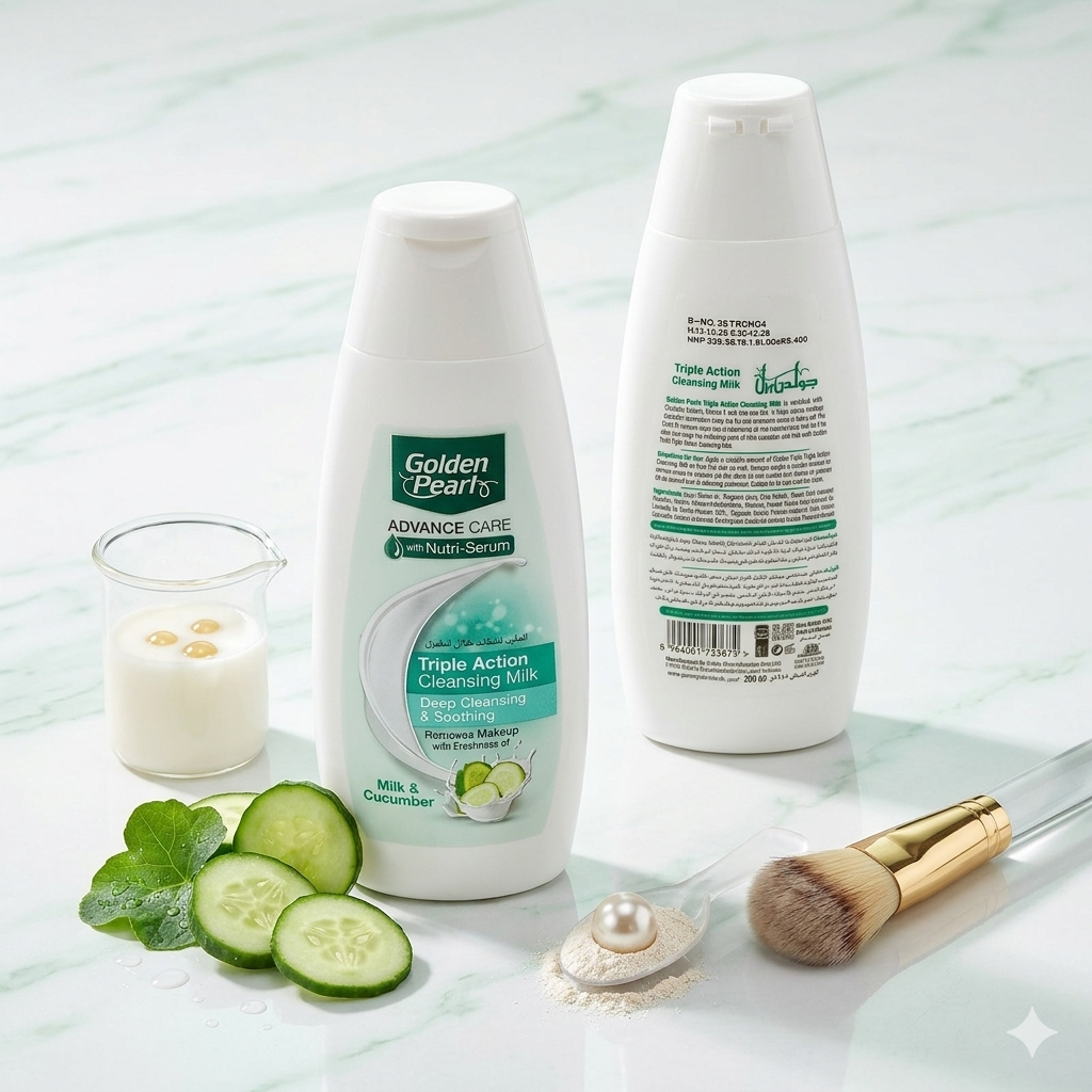 Golden Pearl Triple Action Cleansing Milk