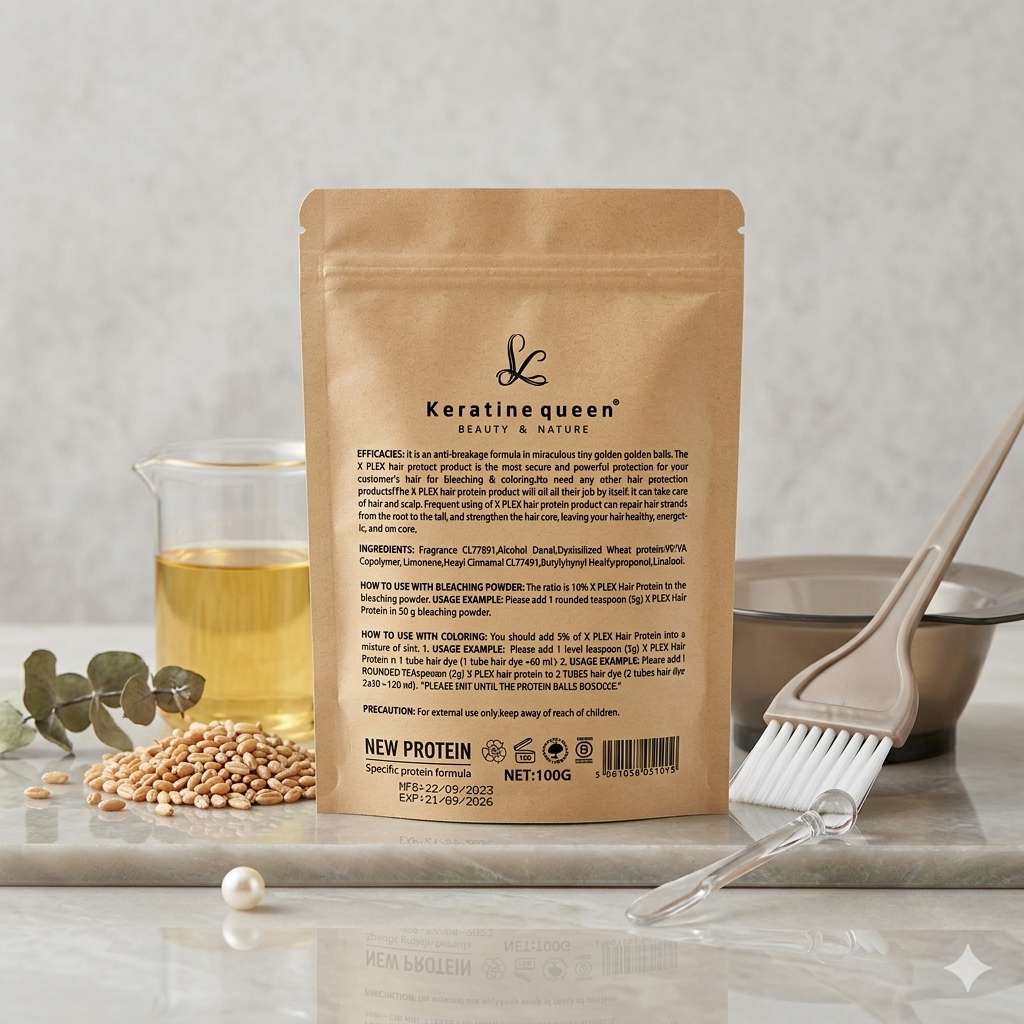 Bioplex Hair Protein Treatment No Damaged Hair For Bleaching and Colouring Golden Protein Ball.