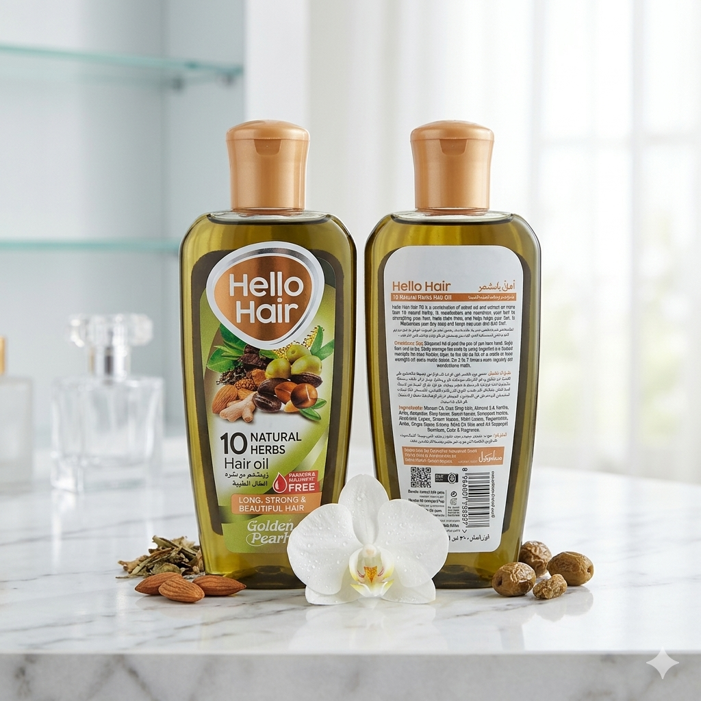 Hello & Hair 10 Natural Herbal Hair Oil 100ml