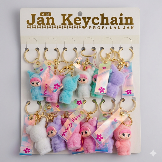 Cute Pastel Doll Keychain Set 💖