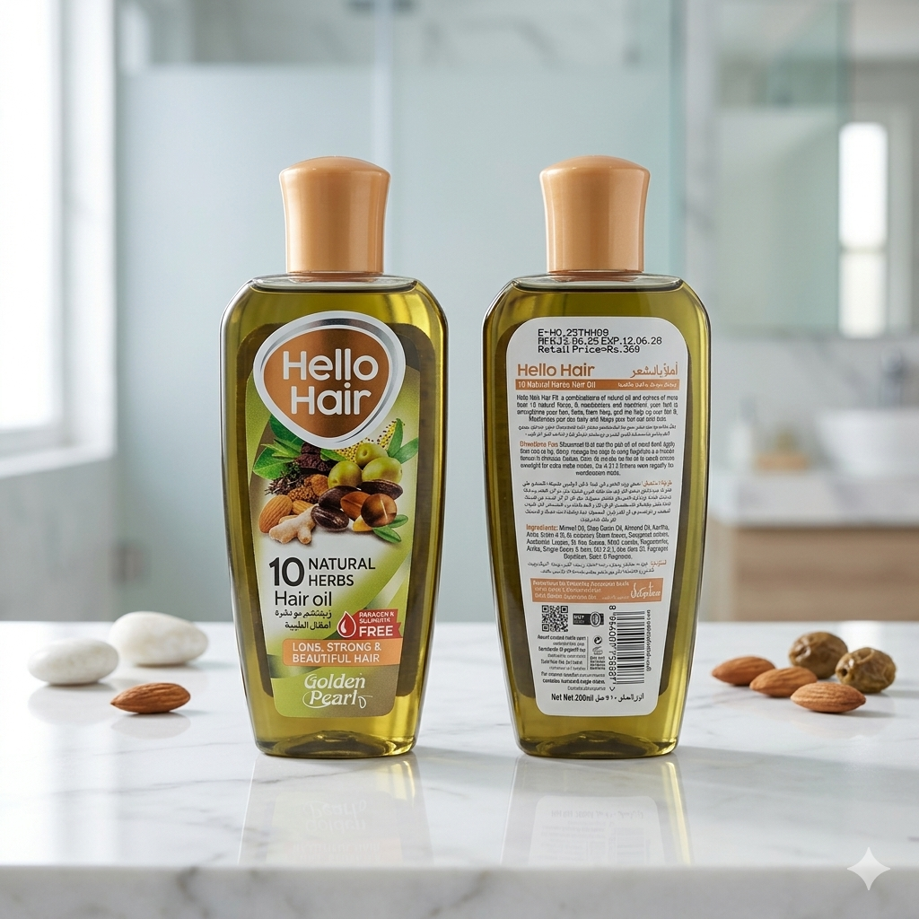 Hello & Hair 10 Natural Herbal Hair Oil 100ml