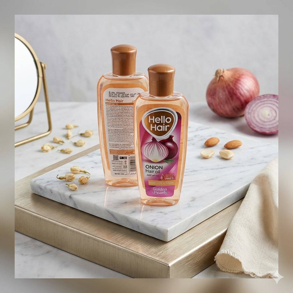 Golden Pearl Hello Hair Onion Hair Oil