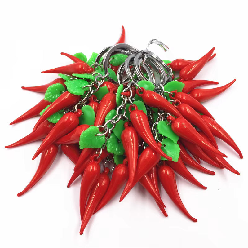 Red Chili Keychain – Stylish Cute Bag Charm for Girls