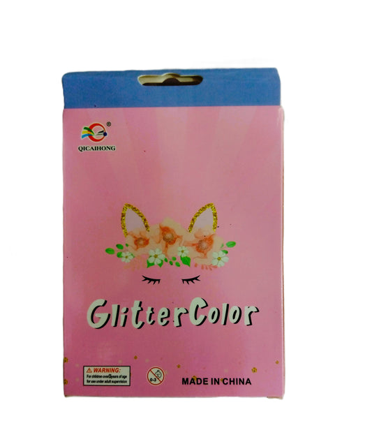 12 Color 3D Glitter – Heart & Star Charms