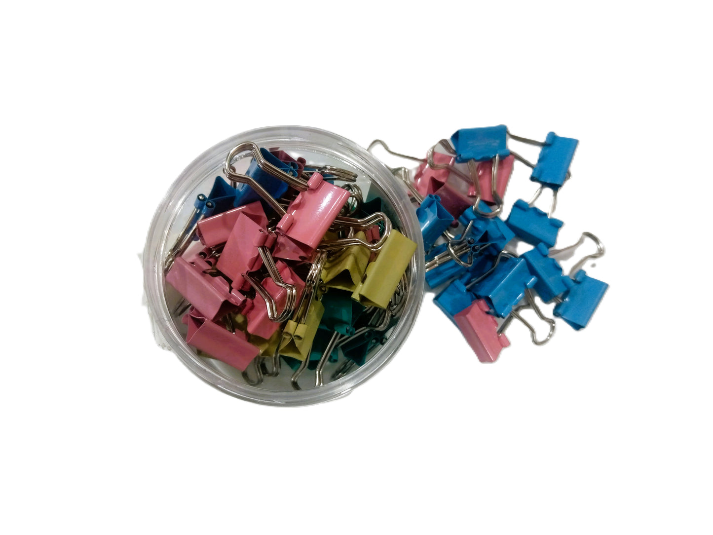 Pack of 606 Mini Binder Clips (15mm, 60 pcs)