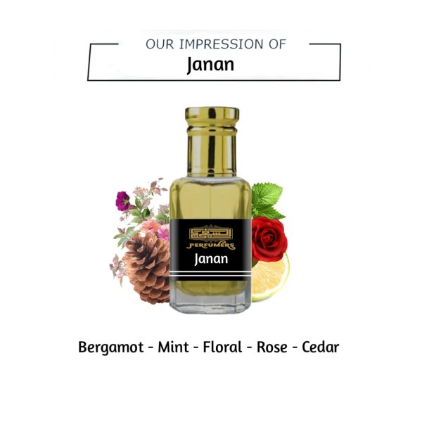 Janan Attar – Romantic & Long-Lasting Concentrated Perfume | Alcohol-Free Scent 12ml