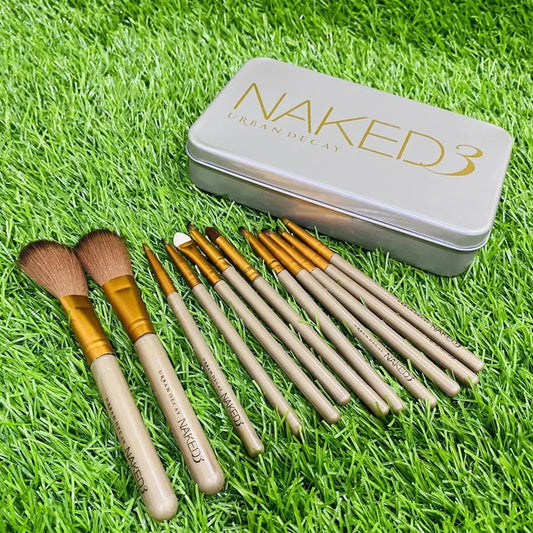 Naked 3 Makeup Brushes Set 12 Pcs