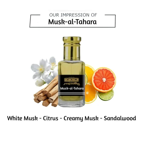 Musk-al-Tahara Attar – Concentrated Perfume (Attar) – Musky Perfume Oil with Powdery & Floral Notes – Alcohol-Free & Long-Lasting Fragrance 12ml