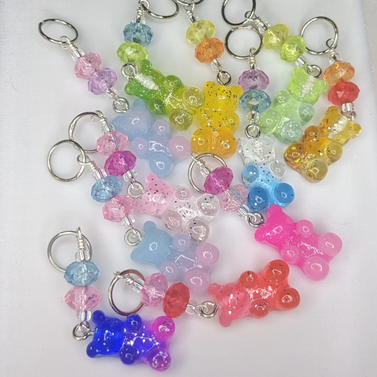 Cute Crystal Bear Keychain – Kawaii Bag & Phone Charm