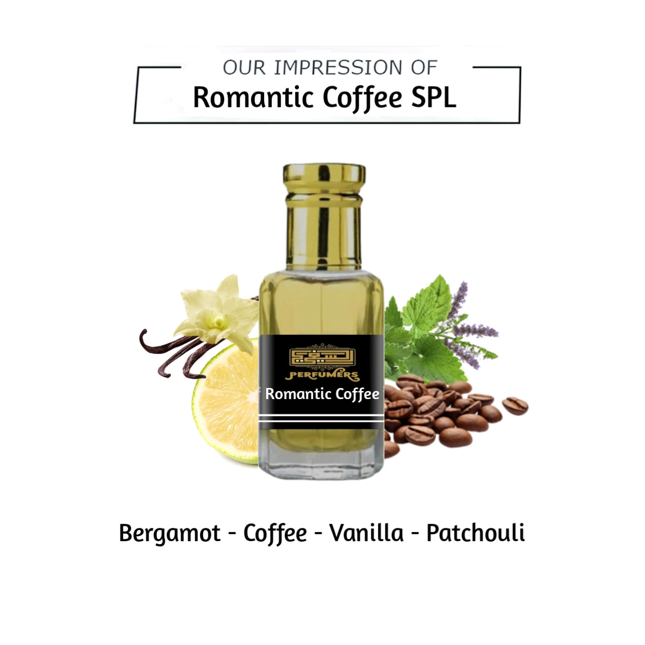 Romantic Coffee SPL Attar – Long Lasting Perfume Oil with Sweet Coffee & Vanilla Notes 12ml