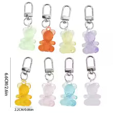 Cute Crystal Bear Keychain – Kawaii Bag & Phone Charm