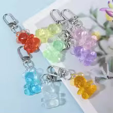 Cute Crystal Bear Keychain – Kawaii Bag & Phone Charm