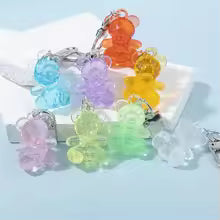 Cute Crystal Bear Keychain – Kawaii Bag & Phone Charm