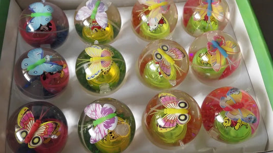 Glitter Luminous Crystal Bouncy Ball for Kids