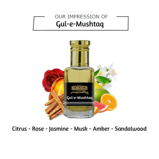 Gul-e-Mushtaq Attar – Romantic Rose-Based Concentrated Perfume Oil 12ml