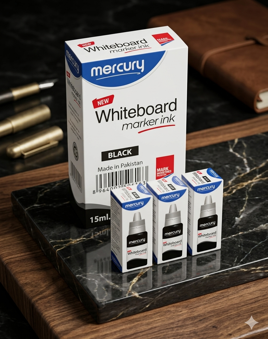Mercury whiteboard marker ink ( black, blue )