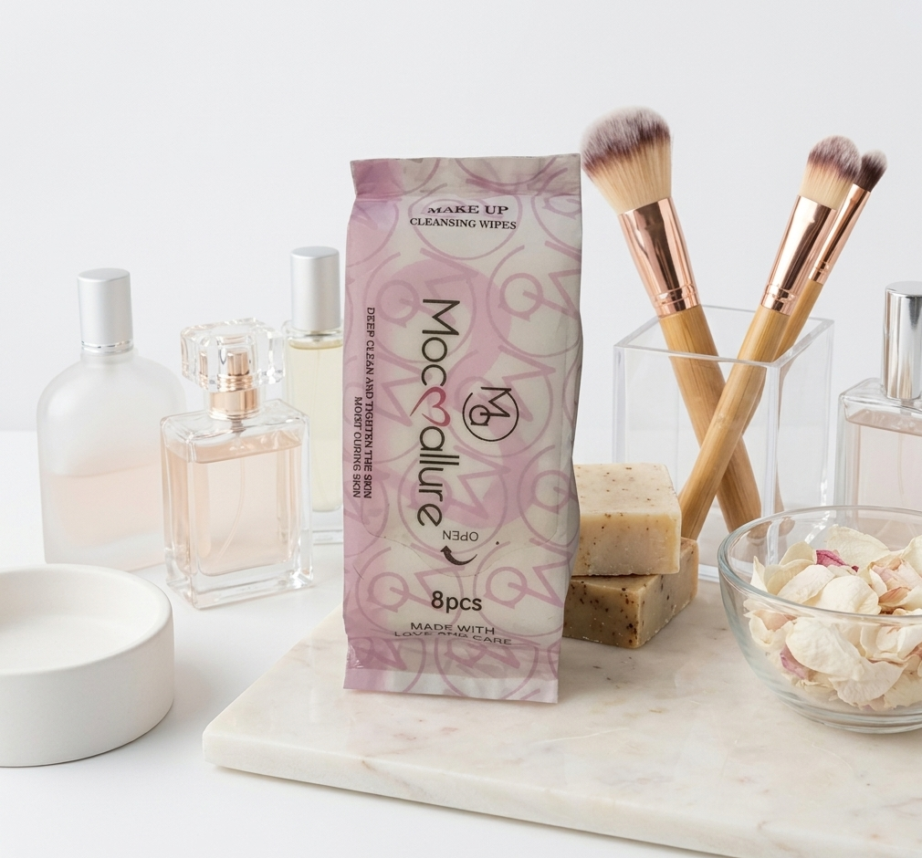 Mocallure Makeup Cleaning Wipes 8 Pieces