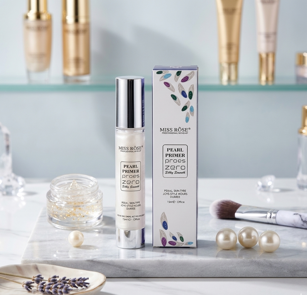 Miss Rose Primer Zero Pores – Silky Smooth Finish | 18H Long-Lasting Makeup Base