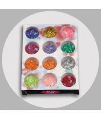 12 Color 3D Glitter – Heart & Star Charms