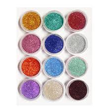 Kids Colorful Glitter Powder Set (12 Pack) ✨
